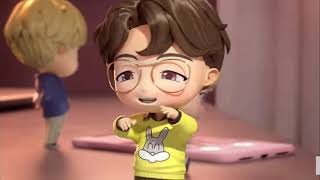 BTS cartoon characters dance time #btshouse