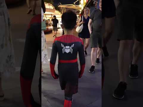 Spider boy having fun at Clarke Quay Singapore | Halloween Special #milesmorales #halloweenspirit