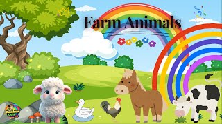 Farm Animals | Rainbow Kids TV - Fun and Educational Videos for Children
