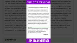 Salesforce Sales-Cloud-Consultant Dumps | Certified Salesforce Sales Cloud Consultant (WI25) Exam
