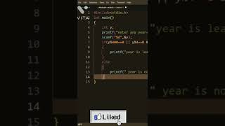 C Program to Check leap year || learn_programming_1200