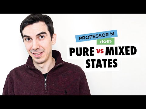 Pure vs. mixed quantum states