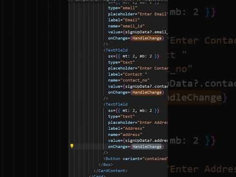 How to use the on change in single function in material ui using react | Best way in 2024 | React