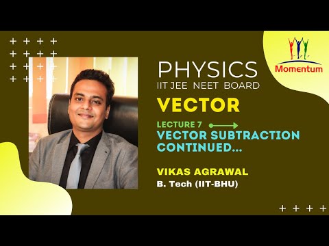 Vector | Lecture-7 | Vector Subtraction | Vikas Agrawal, BTech IIT BHU, Director Momentum | Physics