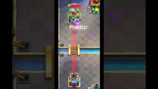 Clash royale, Pro tip vs real game #clahroyale #protips #realgameplay