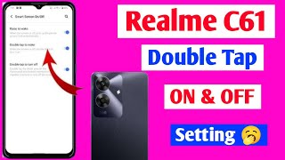 realme narzo n61 me double tap to off kaise kare | how to set double tap screen on/of setting