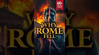 Why Did Rome Really Fall? | Fall of Rome in 60 Seconds #shorts