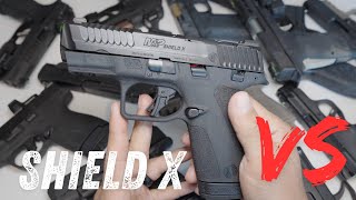 Smith & Wesson Shield X VS Shield Plus!!! vs hellcat/pro, p365/xl,glock 43x,48, canik mc9, and more!