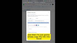 How to Connect Google Sheets Data to Excel #excel #tutorial #dataanalysis