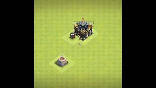 🚀 New Update! TH1 to TH17 in Just 1 Second? 😱🔥 | Clash of Clans #GTMMani #Shorts