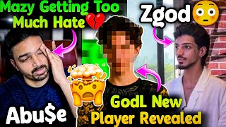 GodLike New Player Reveal?🤯 Mazy Getting Too Much Hate💔 Mature Reply! ZGod Shoot
