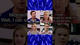 Different Companies #memes #funny #viral #shorts #tech #ai #windows #google #microsoft #boy #girl