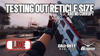 (LIVE YT SHORT) TESTING OUT DIFFERENT RETICLE SIZE IN CODM