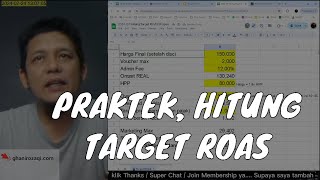 [PRAKTEK] Cara Hitung TARGET ROAS Iklan Shopee | GMV Max Shopee