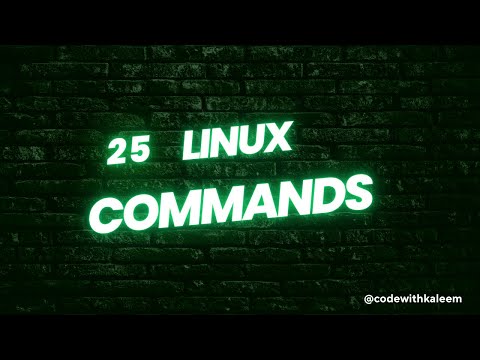 Top 25 Linux Commands You Must Know as a Beginner | Video # 05 | Code with Kaleem