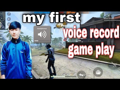my first voice record free fire gamplay. first time voice record game play. v9zo gaming voice record
