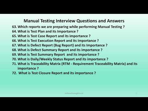 Software Testing Important Questions | Manual Testing Interview Questions & Answers- Part-7 | Basics