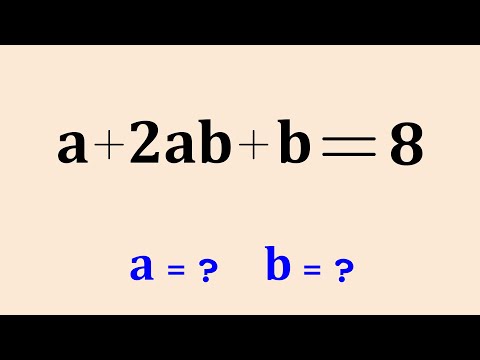 A Very Nice Algebra Maths Olympiad Problem | Super cool Trick