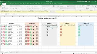 VLOOKUP WITH WILD CARDS