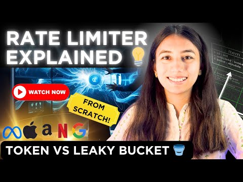 Rate Limiter Explained 🔥 Token Bucket vs Leaky Bucket & All algorithms | System Design in Hinglish