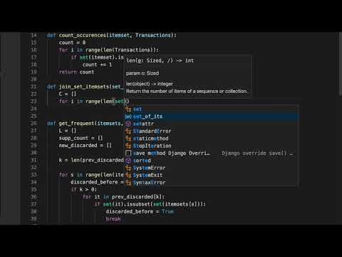 Tutorial 1: Part 3B: Coding the apriori algorithm in Python