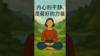 《内心的平静，是最好的力量》#内心的力量 #平静如水 #温柔生活 #内在成长 #心灵疗愈 #静下心来 #温柔文字 #情绪管理 #我们一起加油
