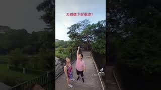 新加坡早晨散步的风景