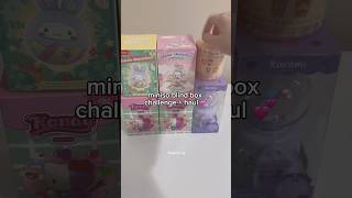 miniso blind box challenge + haul! 🤍#miniso #sanrio #hellokitty#blindbox #unboxing #asmr#kawaii#fyp