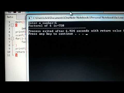 program to find factorial of a number 👍