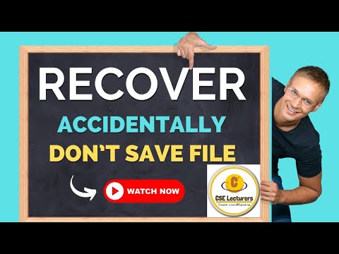 How do I recover an unsaved Word document Windows 10?