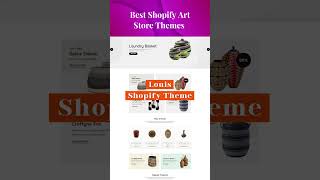 5 Best Shopify Art Store Theme #shopify #shopifythemes