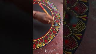 50cm murugar wall decor ₹1500/-8883763524 #mandalaart #lippanartwork #homedecor #dotmandala #art