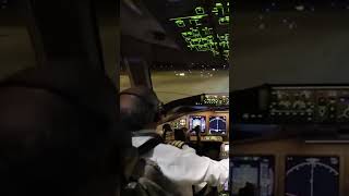 #airplane #aviation #aeroplane #airport #taxiing #runway #night #light #cockpitviews #boeing