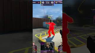 GRANADES BATTLE on CSGO MAJOR - Paris 2023 #shorts #cybersport #csgo #major #paris2023 #omg #gaming