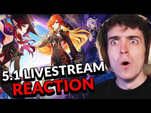 GENSHINS CRAZIEST UPDATE! 5.1 LIVESTREAM REACTION | Genshin Impact