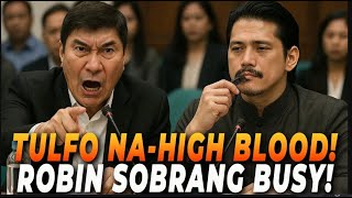 🔴 TULFO NA-HIGH BLOOD NA NAMAN!! ROBIN SOBRANG BUSY!!!  | Jevara PH