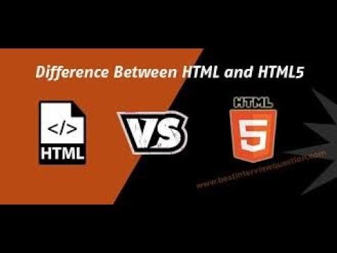 Differences between html and html5 | Html and Html5 Differences