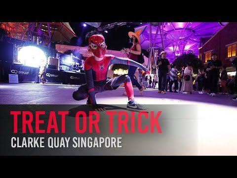 Halloween at Clarke Quay 2023 | Singapore | Feat. Gaudiel #milesmorales #spiderman