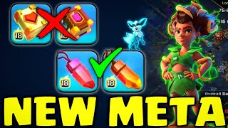 NEW META | Double gem With Root Rider, Valkyrie + RC Walk | 2 Overgrowth Spell Attack Strategy | coc