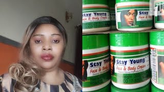 STAY YOUNG FACE CREAM/SUNBURN, BLEMISHES removal.#stayyoung #skincare