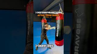 Add These 3 Basic Defensive Options After Your Cross #boxing #boxingtips