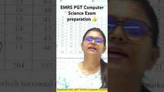 EMRS PGT Computer Science exam preparation 2023