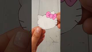 Cute DIY idea 💝✨🌸#art #origami #hellokitty#diy #craft #shorts