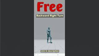 Backward Right Turn. Free Mixamo animation for Daz Studio's Genesis 9