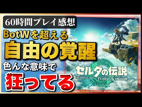 60時間クリアレビュー【ゼルダの伝説 ティアーズオブザキングダム】ゲームの歴史が動く！