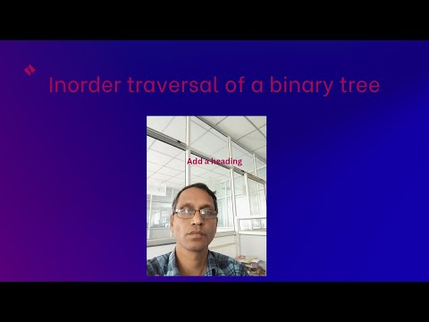 Inorder traversal of a binary tree - data structures