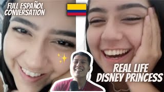 REAL LIFE DISNEY PRINCESS 👸🇨🇴 FULL SPANISH  (LANGUAGE ADVENTURE OME.TV POLYGLOT FROM HOME #20