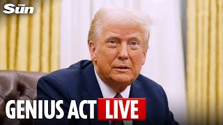 LIVE: Trump signs historic crypto bill into law
