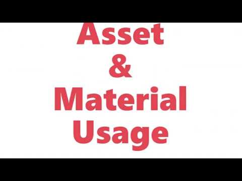 Run Your School "Asset Material Usage"