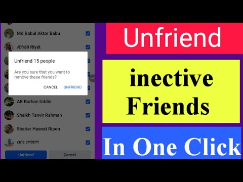 How To Unfriend All Inective Friends On Facebook ( New Update)